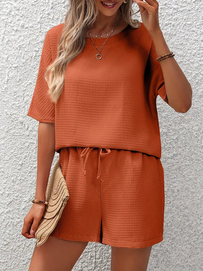 Solid Waffle Two-piece Set